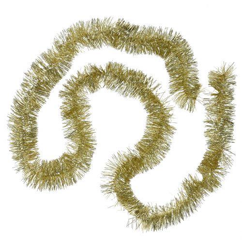 Floristik24 Glittergirlander ljusguld 200cm