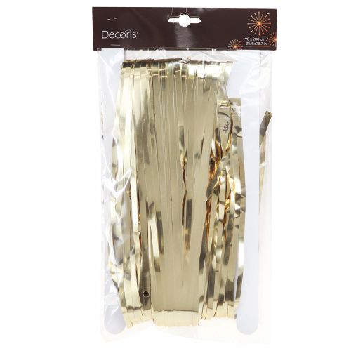 Artikel Glitter ljus guld glitter gardin dekorativ guld 90×200cm 2st