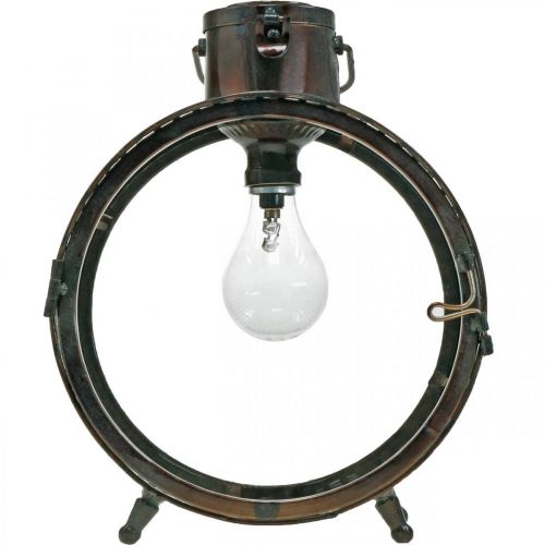 Floristik24 Solar lampa metall lampa balkong deco industriell design Ø23cm