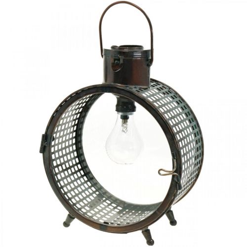 Floristik24 Solar lampa metall lampa balkong deco industriell design Ø23cm