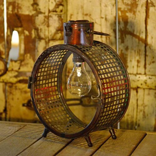 Floristik24 Solar lampa metall lampa balkong deco industriell design Ø23cm