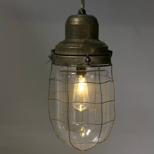 Floristik24 Deco lampa skeppslampa med kedja för upphängning av LED Ø13,5cm H29,5cm