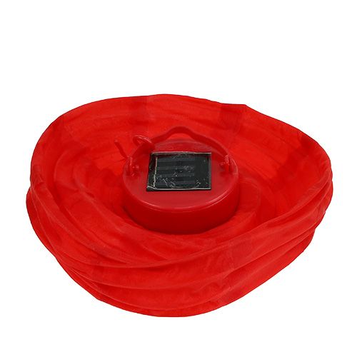 Artikel Lampion LED med solenergi 20cm röd