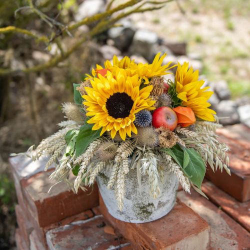 Floristik24 Långstammad solrosgul 53cm