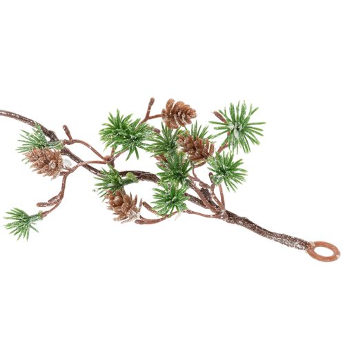 Konstgjord lärkgirlang med kottar och nålgransar, 120 cm | Floristik24.se
