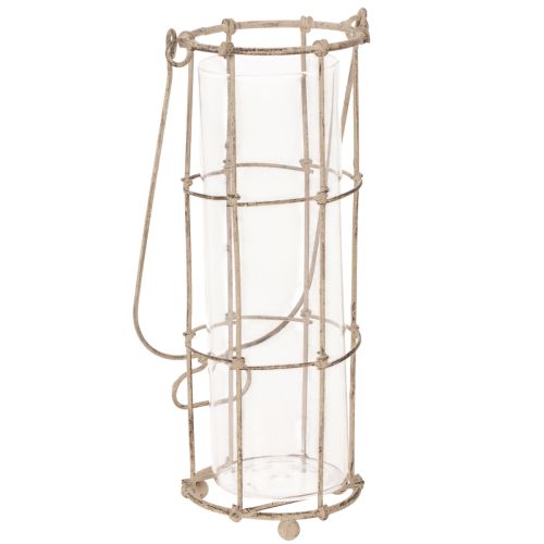 Trädgårdslykta, metallvindlampa Ø8,5 cm H23/18,5/14,5 cm 3-delat set | Floristik24.se
