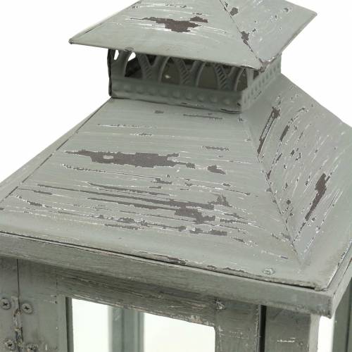 Floristik24 Lyktarträgrå H32cm Bordslampa för dekoration