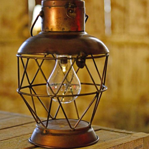 Floristik24 Solcellslykta, LED hänglampa industriellt utseende Ø16cm H32cm