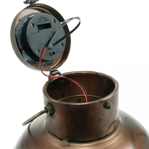 Floristik24 Solcellslykta, LED hänglampa industriellt utseende Ø16cm H32cm