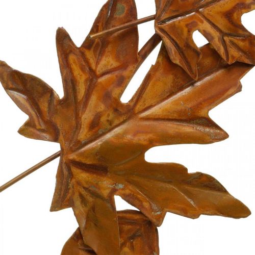 Floristik24 Bladkrans, ädelrost, metalldekoration, krans, höstdekoration, minnesblommor Ø29cm
