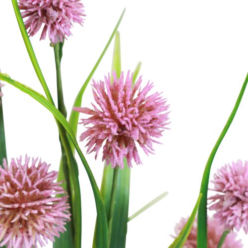 Artikel Konstgjorda blommor bollblomma allium prydnadslök konstgjord rosa 45cm