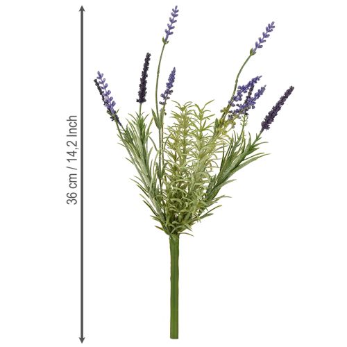 Artikel Lavendeldekoration Konstgjorda gäng konstgjorda växter Lila 36cm