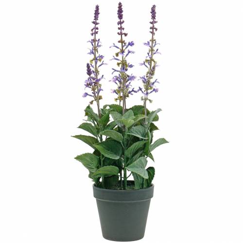Artikel Dekorativ lavendelväxt, medelhavslavendelkruka, lila konstgjord blomma