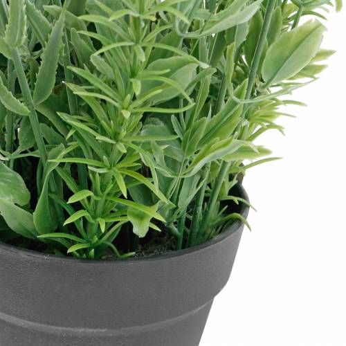 Artikel Blomsterdekoration lavendel i en kruka med konstgjorda växter