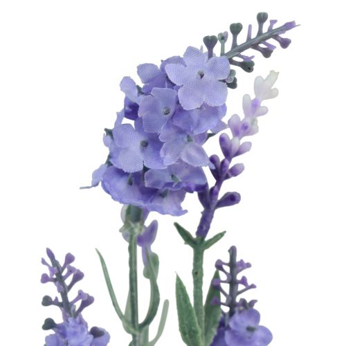 Artikel Lavendel i kruka Konstgjord Lila Rosa Ljuslila H26cm 3st