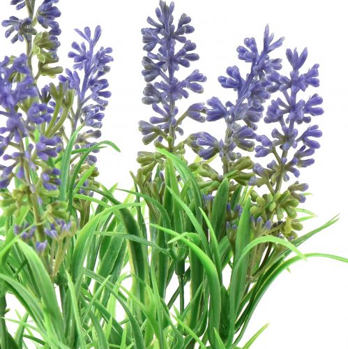 Artikel Konstgjord lavendel Dekorativa lavendelgrenar Plocka Lila 33cm 4st