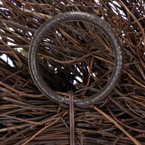 Artikel Lavendelkrans för våren, dörrdekoration, dekorativt föremål för entrén, 60 cm