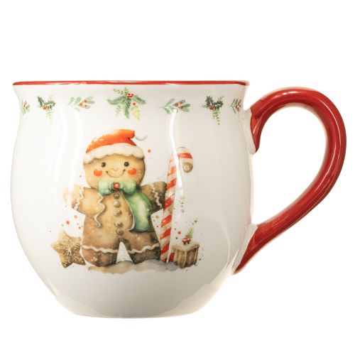 Artikel Pepparkaksgubben mugg keramisk julmugg H9,5 cm