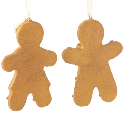Artikel Pepparkaksgubbe dekoration pepparkaka kvinna för upphängning H10,5cm 4st