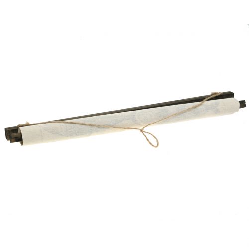 Floristik24 Deco scroll av linne med fisk 60cm x 72cm