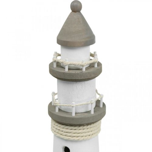 Floristik24 Fyr trädekoration maritim vit, brun Ø12cm H48cm