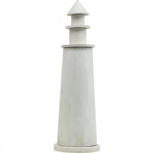 Artikel Lighthouse Shabby Chic Cream Maritime Deco Ø13cm H41,5cm