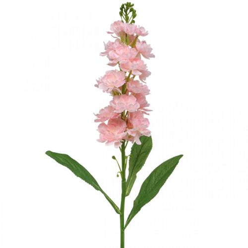 Artikel Levkoje rosa blomma konstgjord som riktig stamblomma 78cm