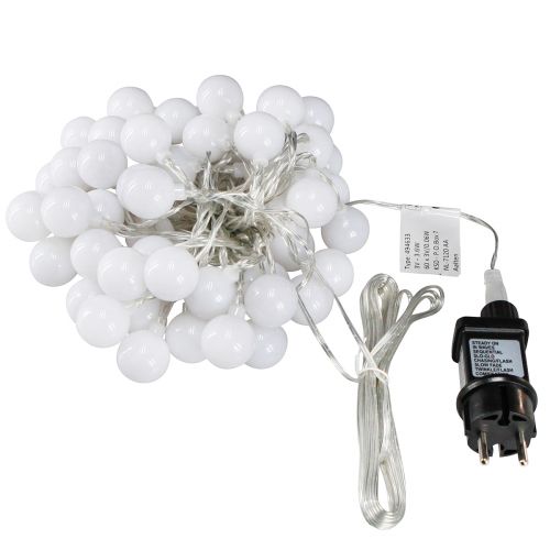 Artikel Fairy lights bollar timer 60 LED varmvit inuti utsida 9m