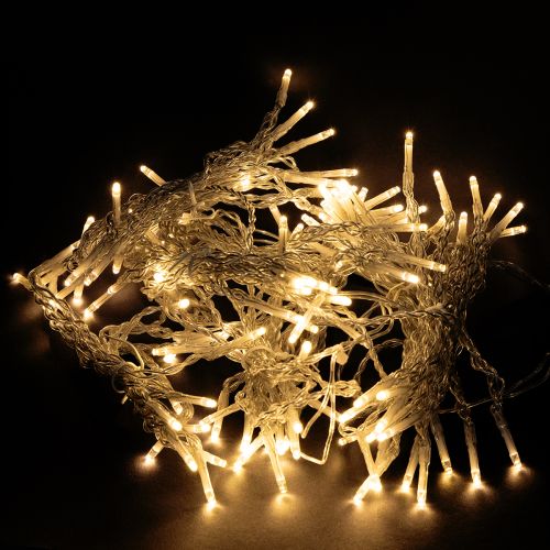 Ljusridå 120 LED-ljusslingor varmvita 100×180 cm