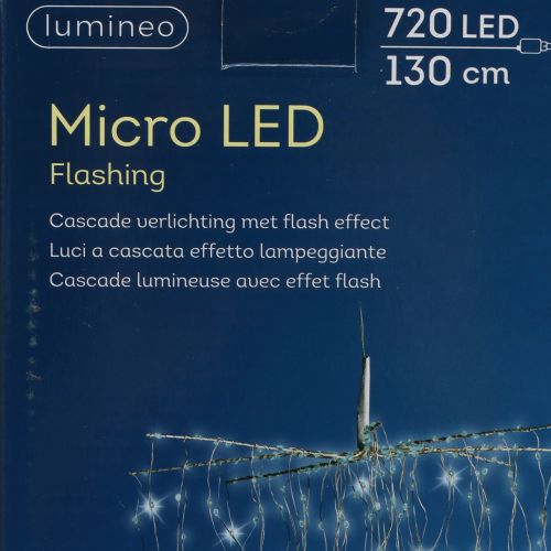 Artikel Ljus kaskad Micro-LED kall vit 720 H130cm