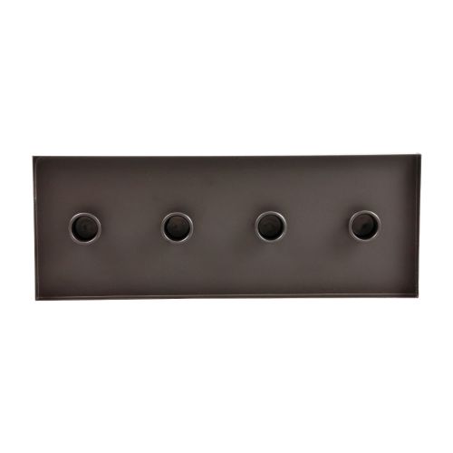 Artikel Ljusstake metall svart ljusbricka 35x13x2cm