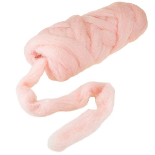 Artikel Lunte Rosa Ull Lunte Naturull Vattentät Färgäkta 5cm 10m
