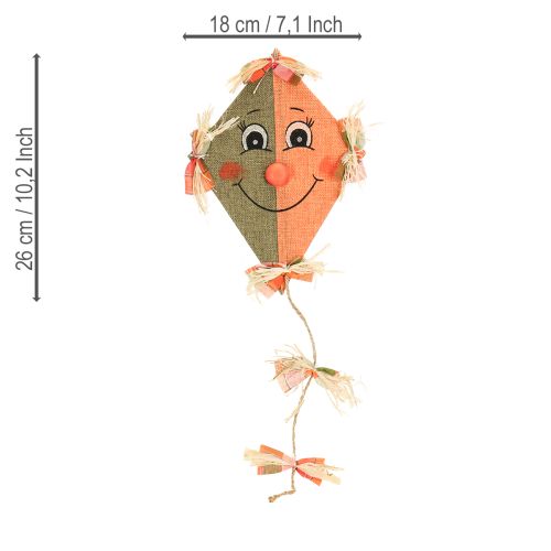 Artikel Rolig dekorativ drake för upphängning orange 18×26cm 2 st
