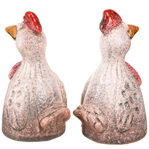 Artikel Rolig dekorativ kyckling keramik dekorativ figur påsk 10,5cm 4 stycken