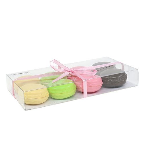 Artikel Dekorativa macaronmarängbakelser, färgglada sorter. 5 cm 8 stycken