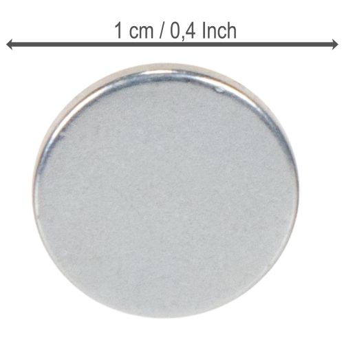 Rund magnetisk skiva för ljusstakar och metallfat, 1 cm, 20 stycken | Floristik24.se