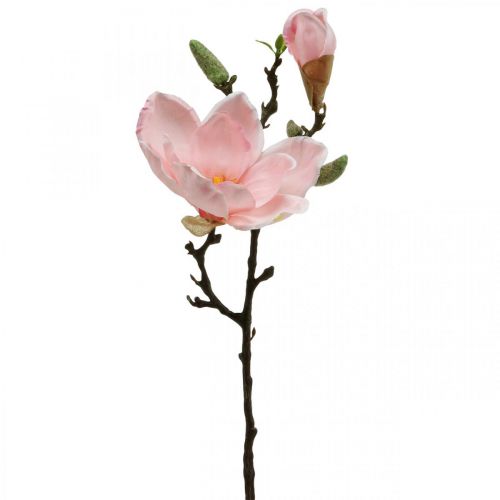 Floristik24 Magnolia Rosa Konstgjord Blomsterdekoration Konstgjord Blomgren H40cm