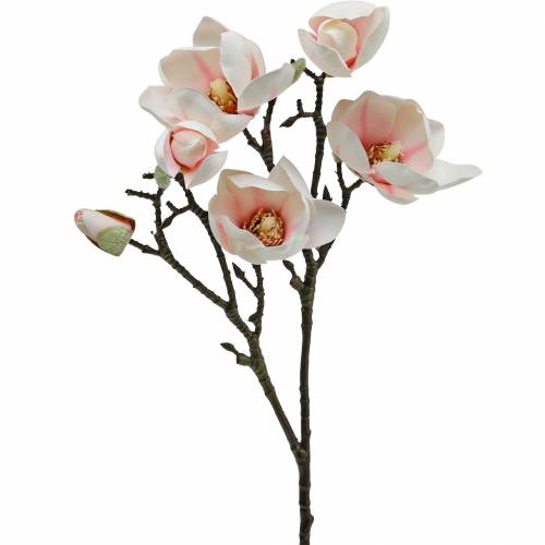 Magnolia Branch Rosa Artificiell Magnolia Silk Blommor