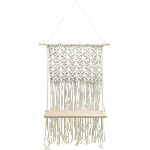 Artikel Makrame blomkorg hängande korg blomsvingbräda 40x15cm
