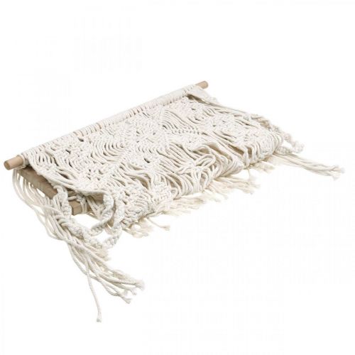 Artikel Makrame blomkorg hängande dekoration blomsvingbräda 40x15cm
