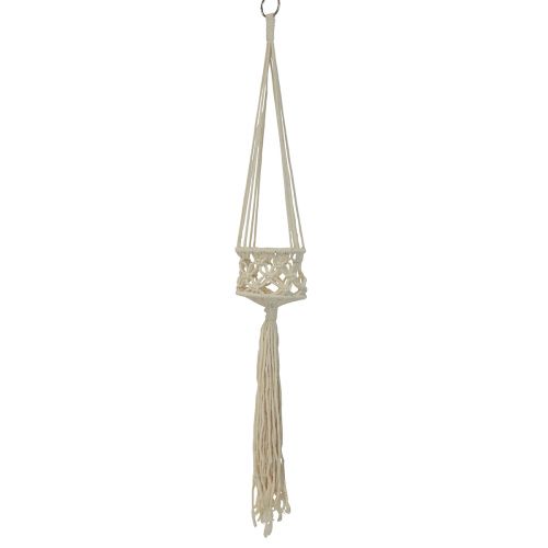 Artikel Makrame hängande dekorationskräm i boho stil Ø12cm H79cm