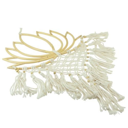 Floristik24 Makrame väggdekoration lotus dekoration bambu naturlig kräm 70cm