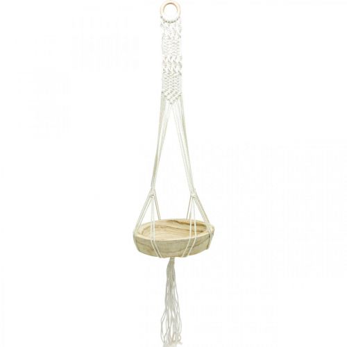 Artikel Makrame hängande korg boho stil dekorativ skål Ø23cm H90cm