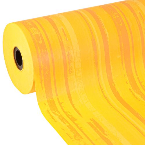 Manschettpapper blompapper gul orange 37,5 cm 100 m