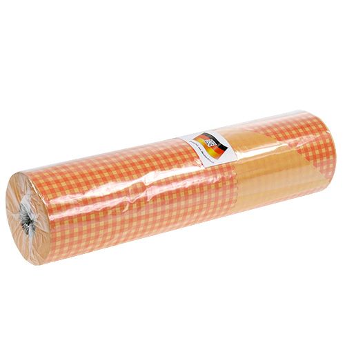 Artikel Manschettpapper 37,5 cm Ljus orange Rut 100m