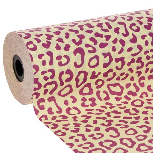Manschettpapper, leopardmönster, lila, 25 cm, 100 m