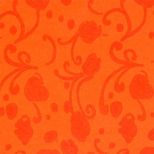 Artikel Manschettpapper orange med mönster 25cm 100m