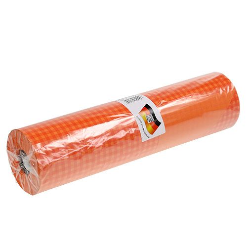 Artikel Manschettpapper 37,5cm Orange Check 100m