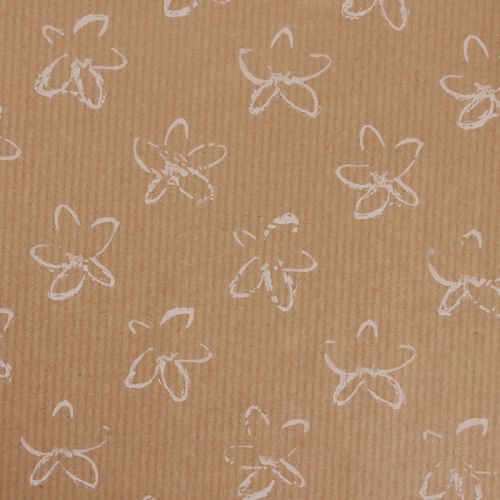Floristik24 Manschettpapper silkespapper naturliga blommor 25cm 100m