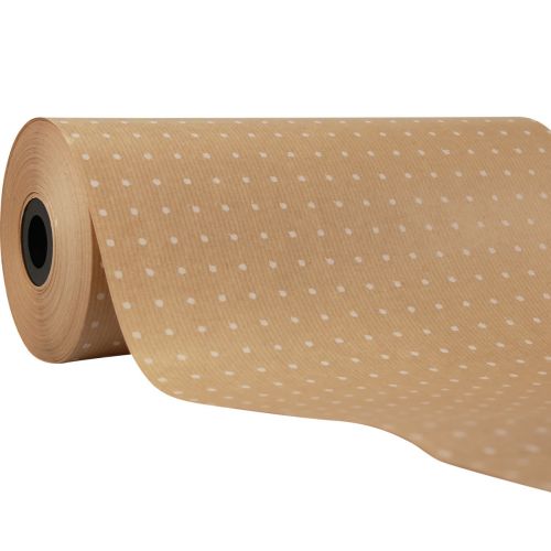 Manschettpapper silkespapper naturliga prickar 25cm 100m